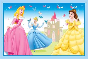 Disney barns matta med prinsessor i blått